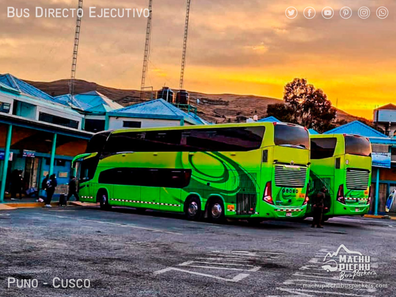 Bus Directo Puno a Cusco (Cama 160° Zona VIP - Mañana 08:30 hrs)